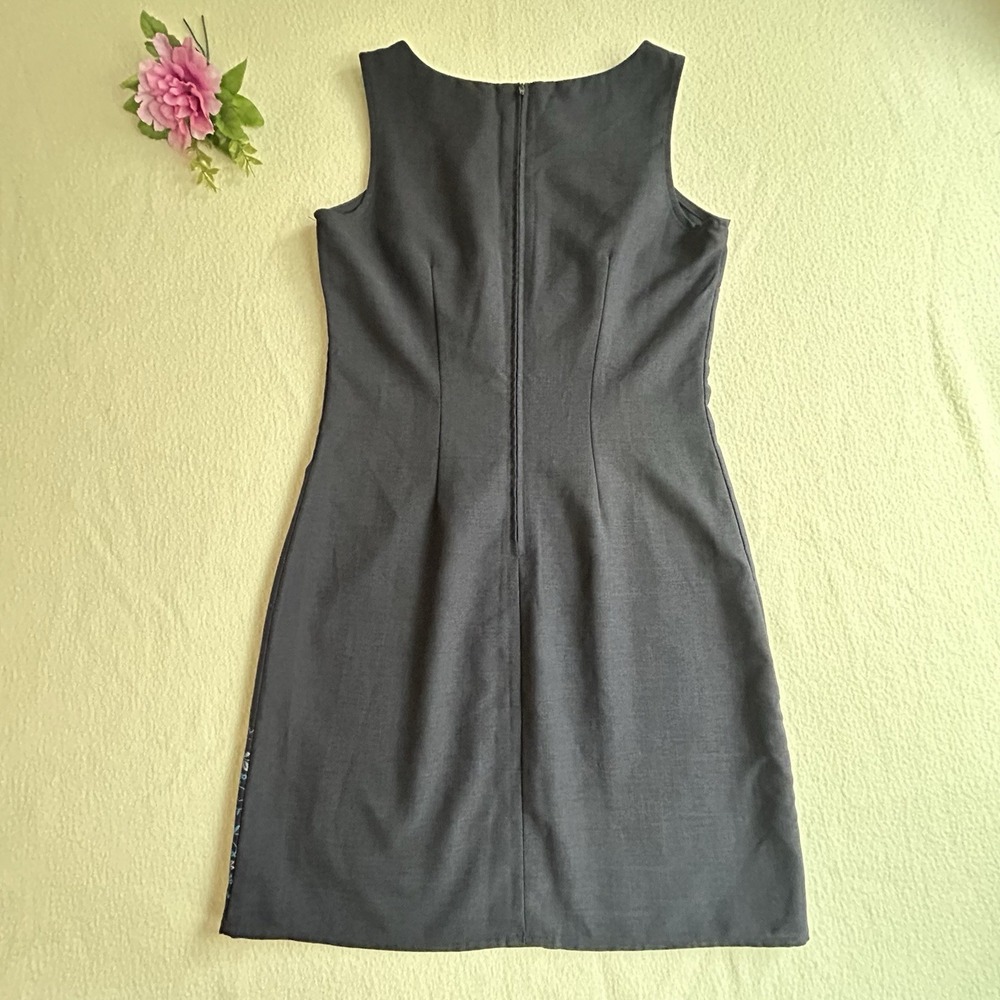 Vintage No Boundaries Y2K Dress Navy Blue Embroidered Hem Juniors 3/5 90s - Picture 2 of 10